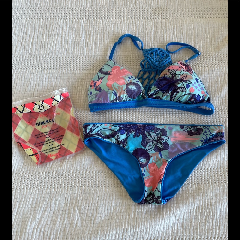 Maaji Cerulean Bauhaus Reversible Bikini